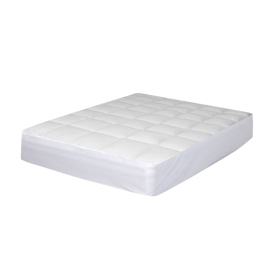 Dreamz Mattress Protector Luxury Topper Double-2006733100100489216