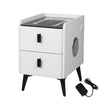 Levede Bedside Table LED Lights Drawers Storage-2006732842721218560