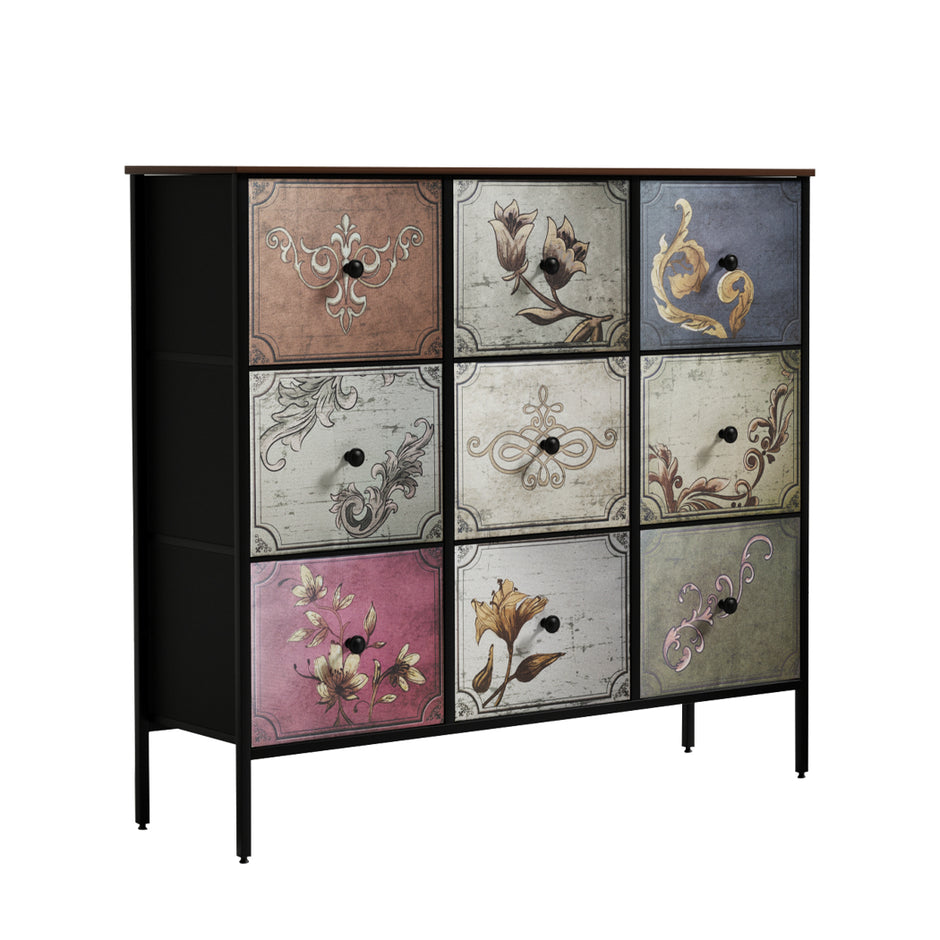 Levede 9 Chest of Drawers Storage Cabinet-2006733278341632000