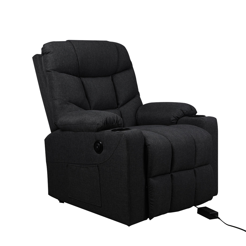Levede Recliner Chair Electric Lift Black-2006733116848345088