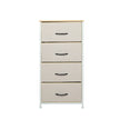 Levede Storage Cabinet Tower Chest Beige-2006733262801735681
