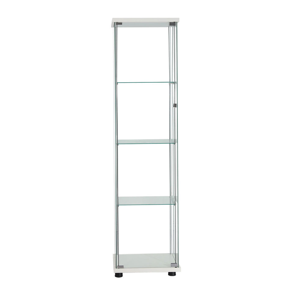 Stacked Display Cabinet Tempered Glass White-2006733283139915777