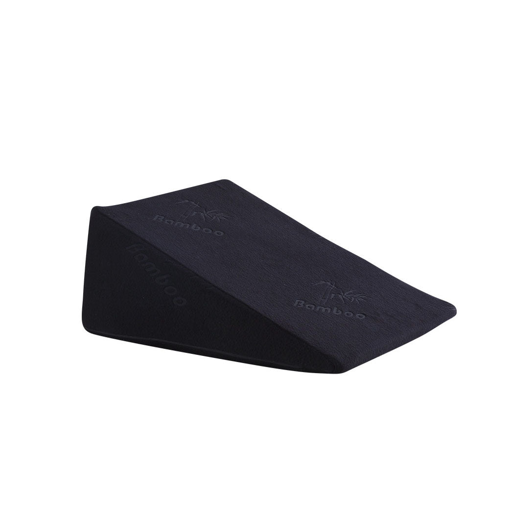 2x Cool Gel Memory Foam Bed Wedge Pillow Black 25x2-2006733150327279617