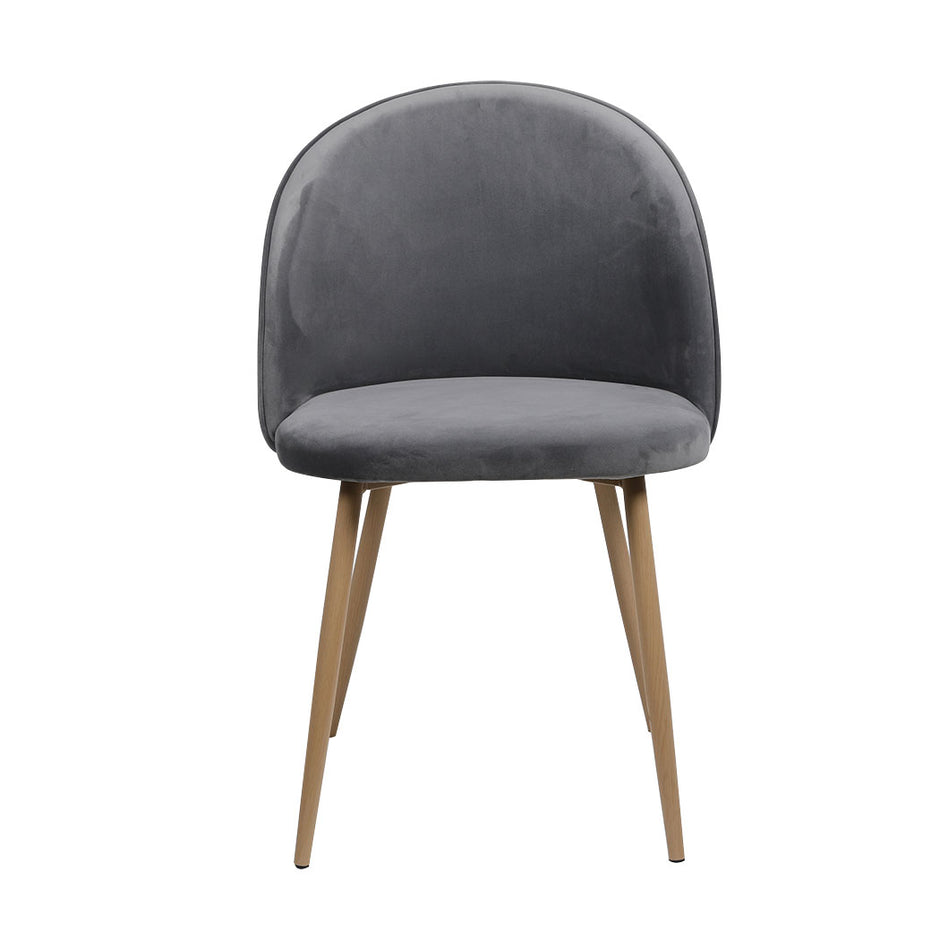 Levede 2x Dining Chairs Seat French Grey-2006733258494185473