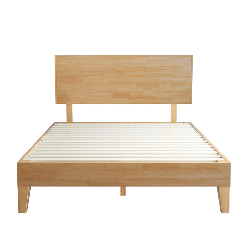Levede Queen Rubberwood Bed Frame-2018816935571099649