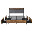 Levede Queen Bed Frame Soft Storage Drawers Headboard USB Charge-2006733226512617473