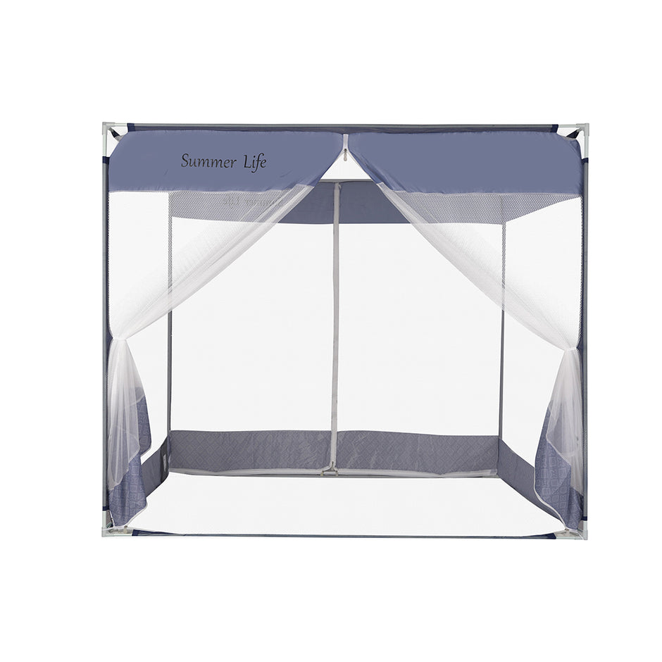 Dreamz Mosquito Bed Nets Foldable Canopy Square Blue-2006733082945785857