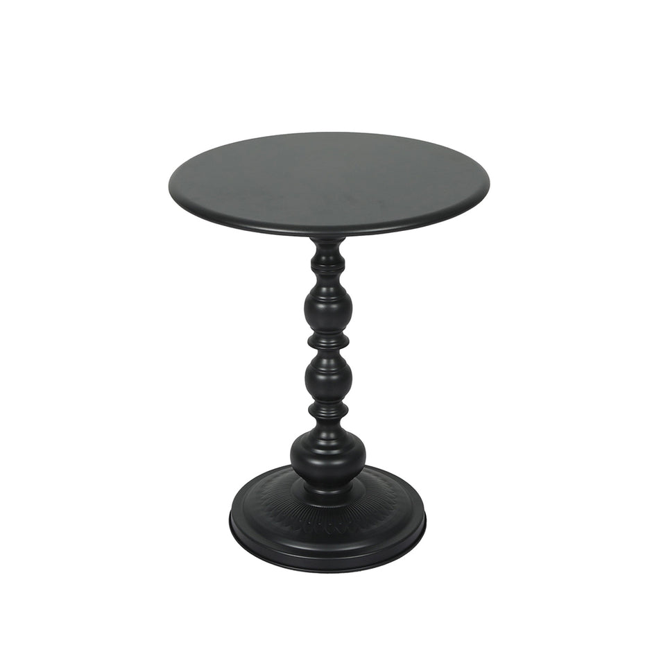 Levede Side Table Vintage End Round Black-2018816842147172353