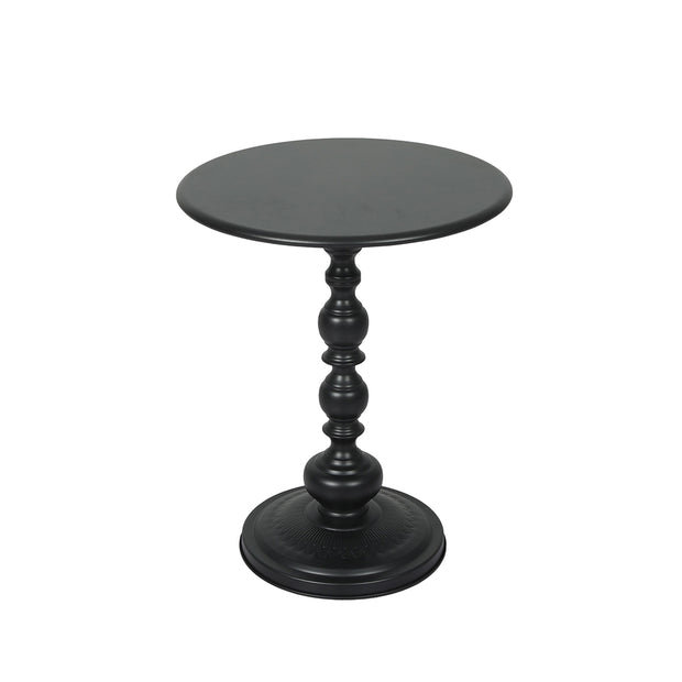 Levede Side Table Vintage End Round Black-2018816842147172353