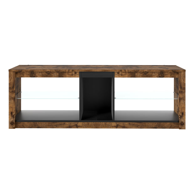 Levede TV Stand Cabinet Glass Display Storage Shelves-2011971130453266433