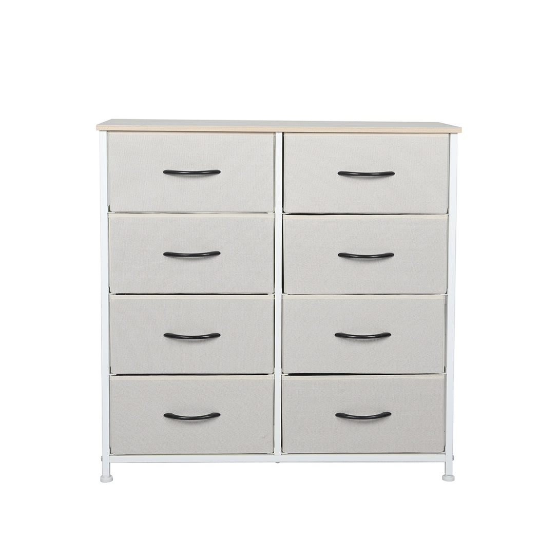 Levede Storage Cabinet Tower Chest Beige-2006733262323585025