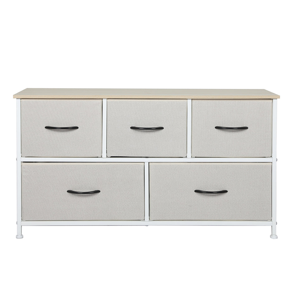 Levede Storage Cabinet Tower Chest Beige-2006733261870600193