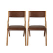 Levede 4x Dining Chairs Foldable PU Tan-2018816883515592705