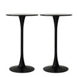Levede 2x Round Bar Table Pub Tables Black-2018816908509450241