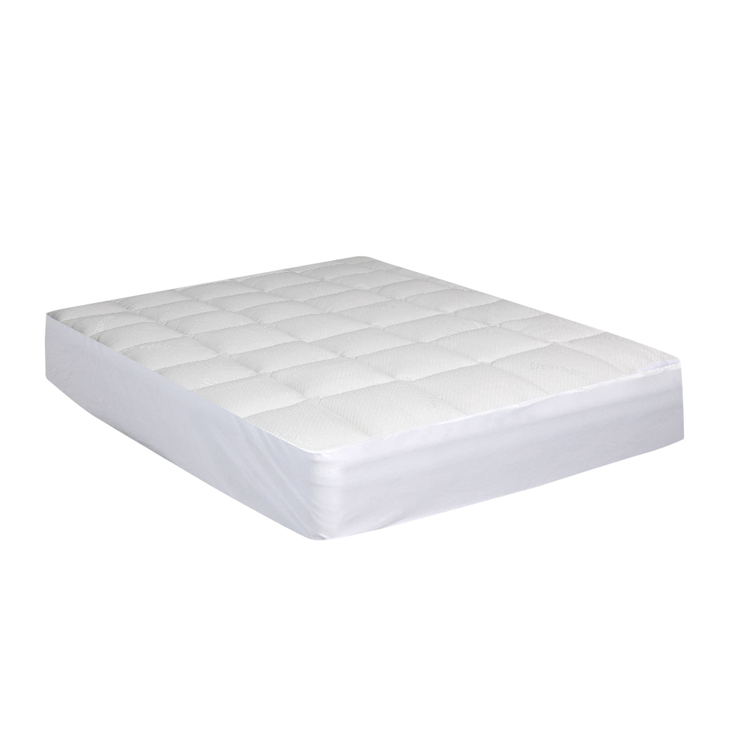 Dreamz Mattress Protector Luxury Topper Double-2006733100100489217
