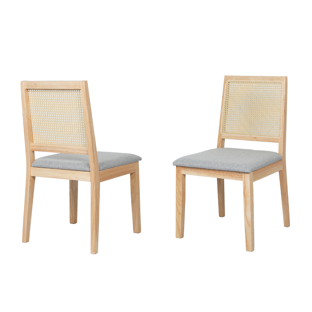 Levede 4X Cane Dining Chair Rattan Armless Seat-2006732734558507009