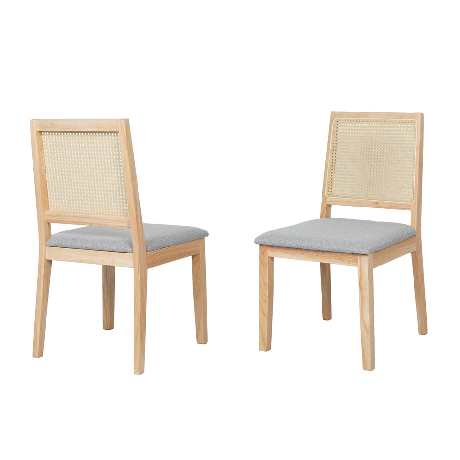 Levede 4X Cane Dining Chair Rattan Armless Seat-2006732734558507009