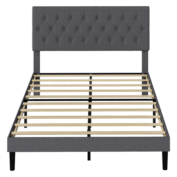 Levede Bed Frame Upholstered Platform Mattress Base Queen-2011971106671562753