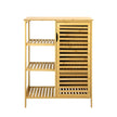 Levede  Bathroom Bamboo Storage Cabinet Natural-2006732841093828609