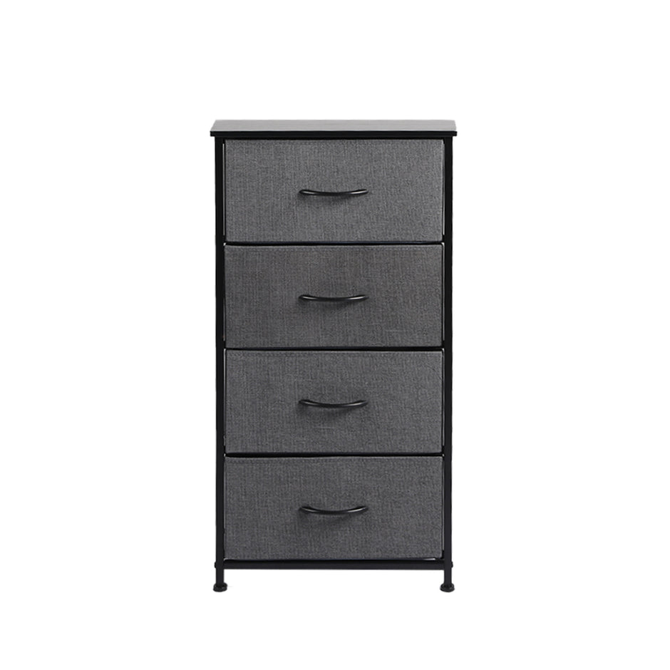 Levede Storage Cabinet Tower Chest Dark Grey-2018816826695356417