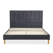 Levede Fabric Bed Frame Double Mattress Grey-2006733223580798977