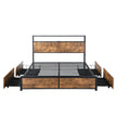 Levede Double Bed Frame RGB LED 4 Drawers USB-2018816936808419329
