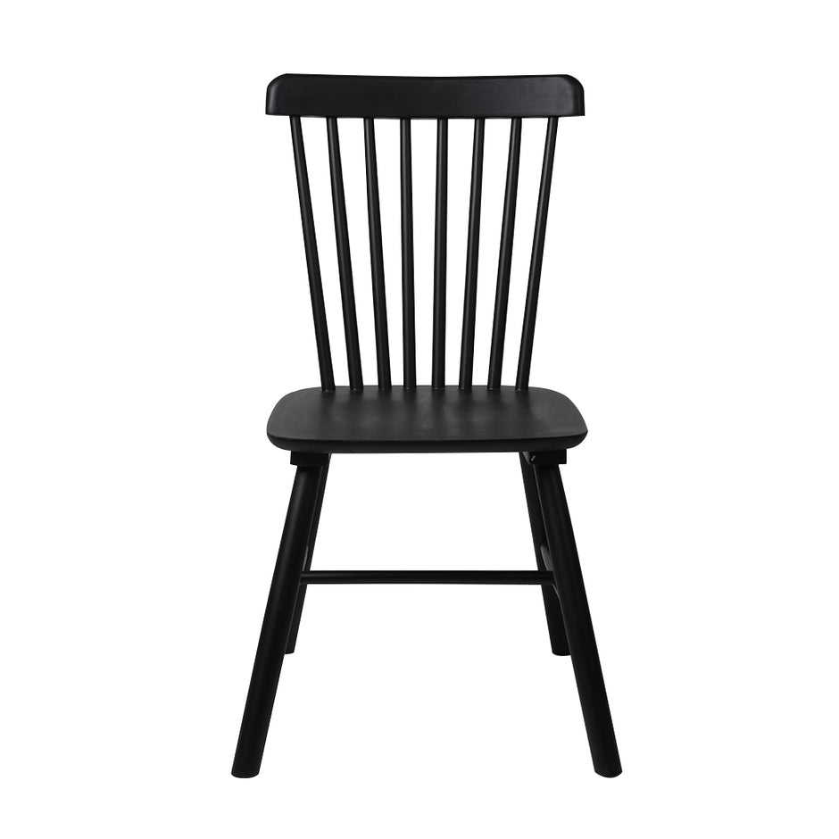 Levede 4x Dining Chairs Kitchen Winsor Black-2006732719123468289