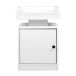Levede Bedside Table USB Charger Outlet RGB White-2006732842117238785