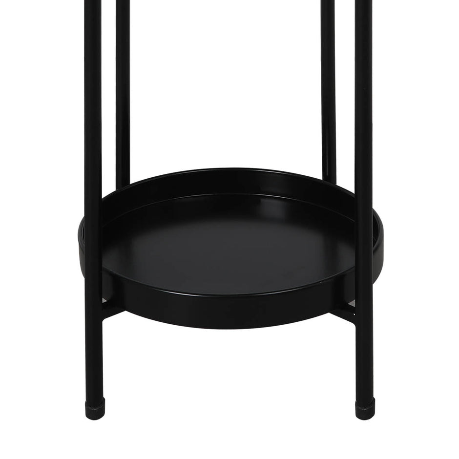 Levede 2 Tier Plant Stand Outdoor Indoor Black Large-2018816746772893697