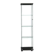 Stacked Display Storage Cabinet Glass Black-2006733282951172097