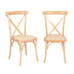 Levede 2X Dining Chairs Cross Back Chair-2006732835817394177