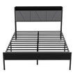 Levede Double Bed Frame Steel Base with Headboard Grey-2006732772936388609