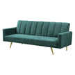 Levede Sofa Bed Convertible Velvet Lounge Recliner Couch Sleeper 3 Seater Green-2006732804997648385
