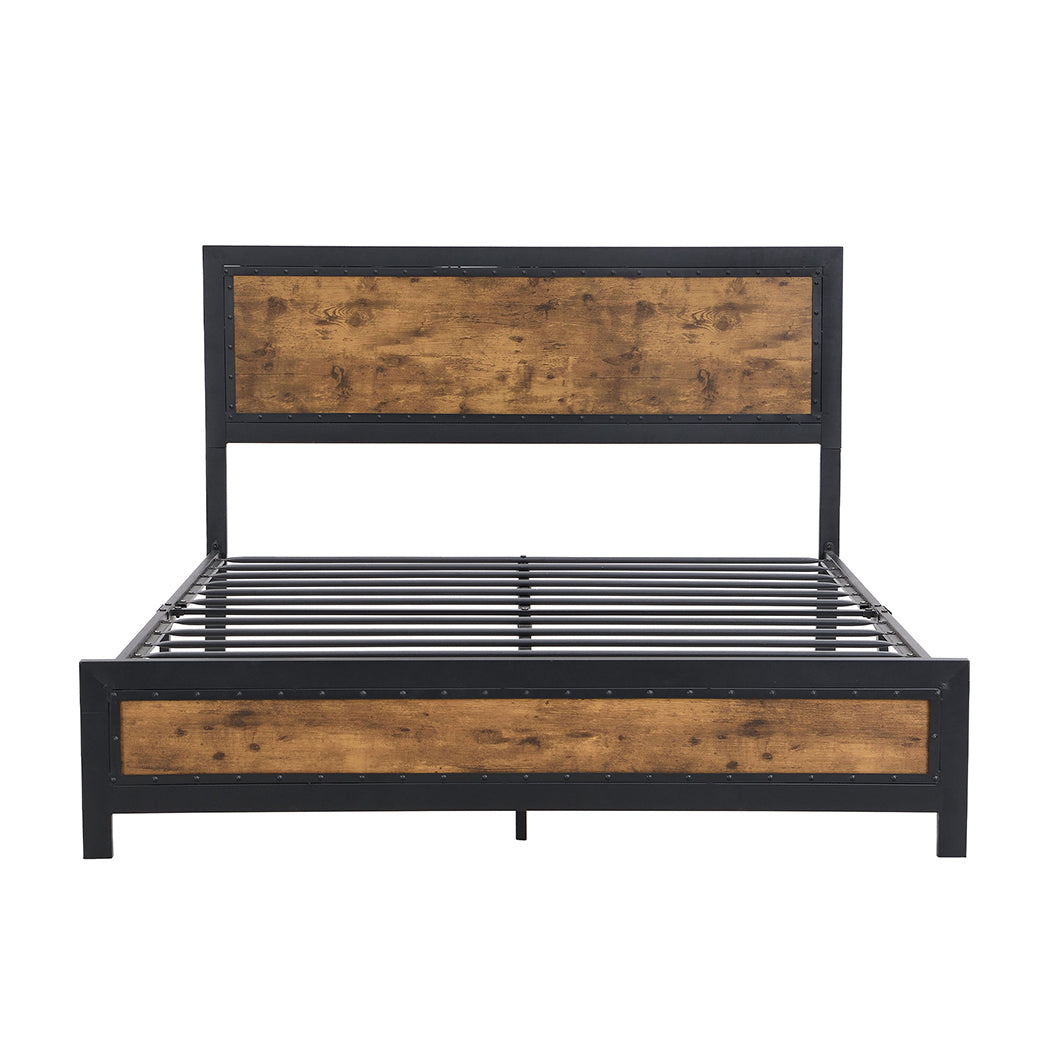Levede Metal Bed Frame Mattress Base Queen-2018816922682003457
