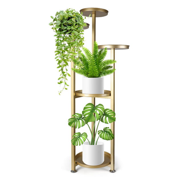 Levede Plant Stand Outdoor Indoor Flower Gold Large-2006732929295847425
