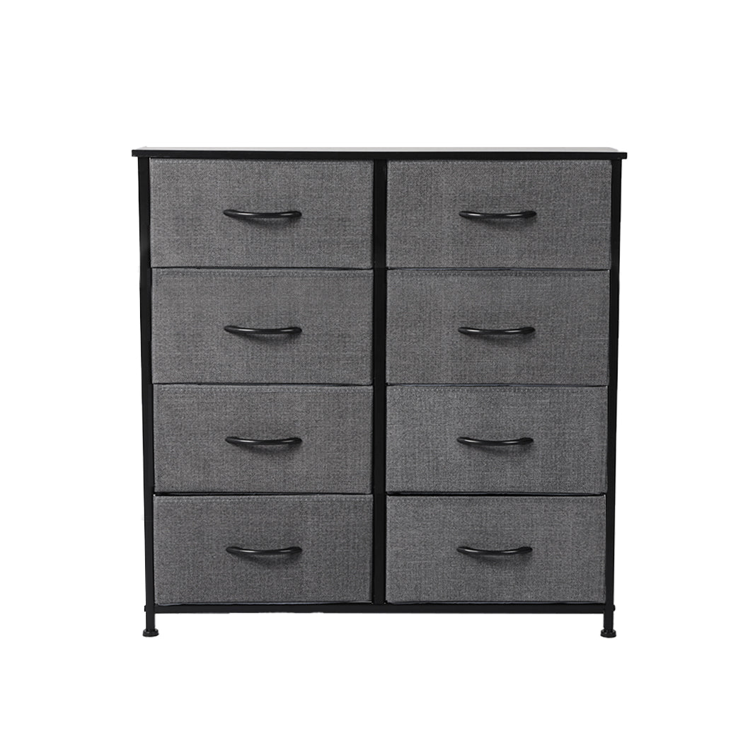 Levede Storage Cabinet Tower Chest Dark Grey-2018816882634788865