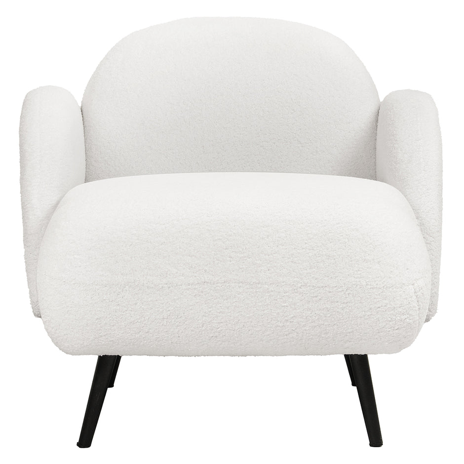 Levede Sofa Chair Fleece Upholstered Single White-2006732843727851521