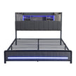 Levede Queen Bed Frame with Storage Headboard RGB LED-2006732901781213185