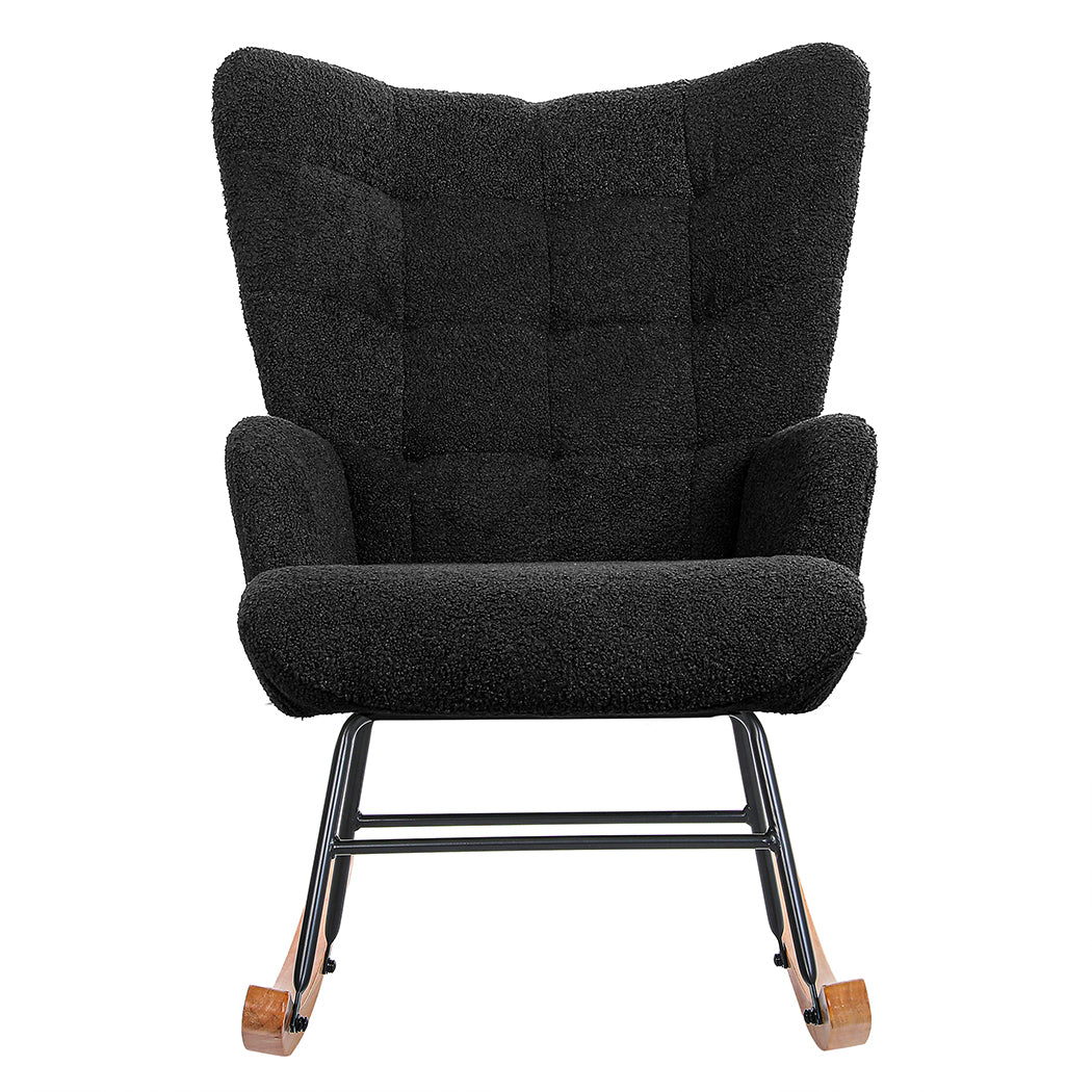 Levede Fleece Rocking Chair-2018816899860795393