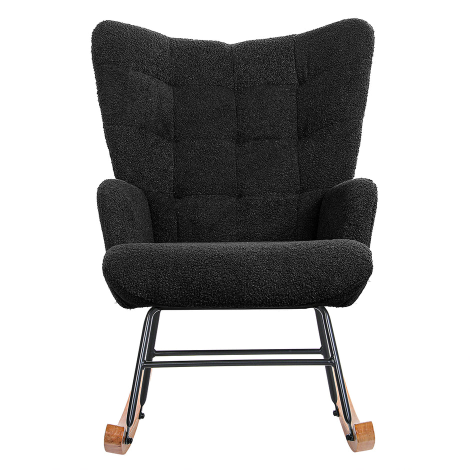 Levede Fleece Rocking Chair-2018816899860795393