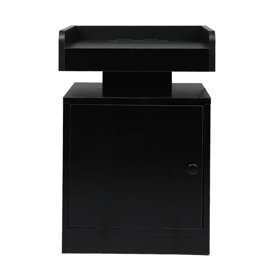 Levede Bedside Table USB Charger Outlet RGB Black-2006732841714585601