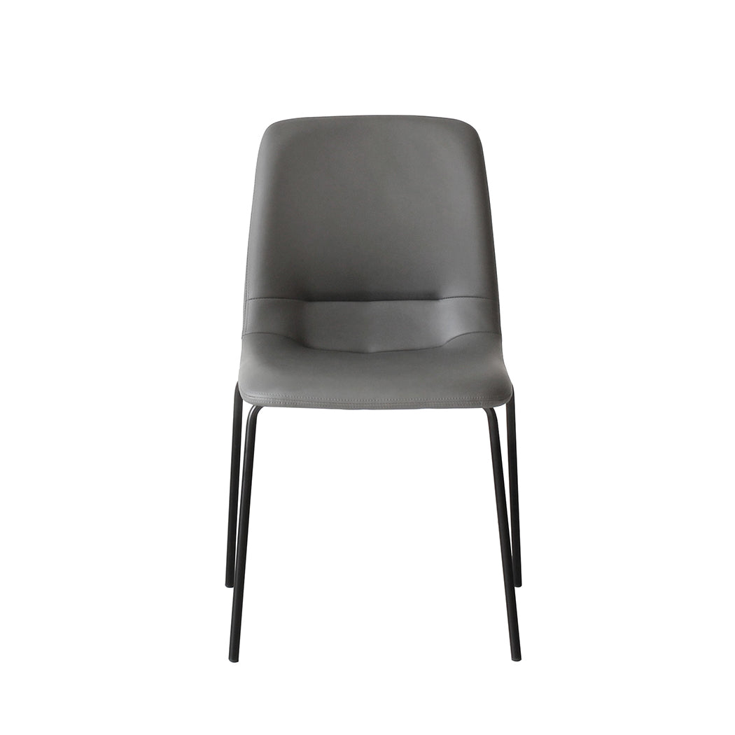 Levede Stackable Dining Chairs Kitchen Grey Set of 8-2006732727608545281