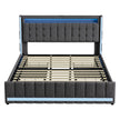 Levede King Bed Frame Fabric Storage Drawer LED USB-2006733381945135105