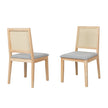 Levede 8XCane Dining Chair Rattan Armless Seat-2006732734906634241