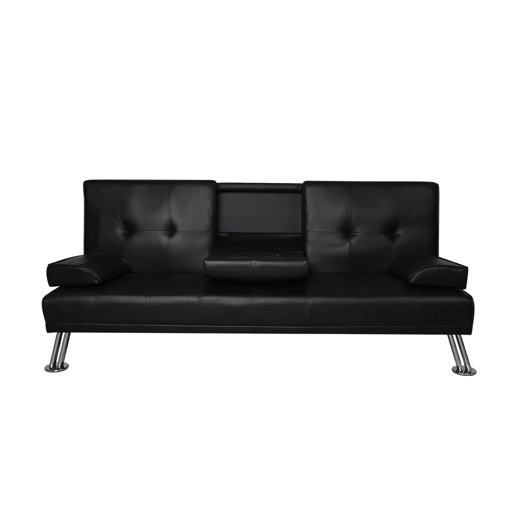 Levede Sofa Bed Adjustable Recliner Black-2006733286516330497