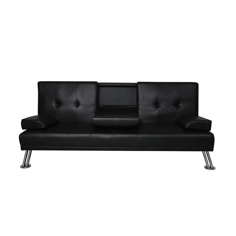 Levede Sofa Bed Adjustable Recliner Black-2006733286516330497