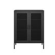 Levede Storage Cabinet Steel Kitchen Black-2006733266635329537