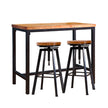 Levede 3pcs Bar Table Barstools Industrial-2018816935772426241
