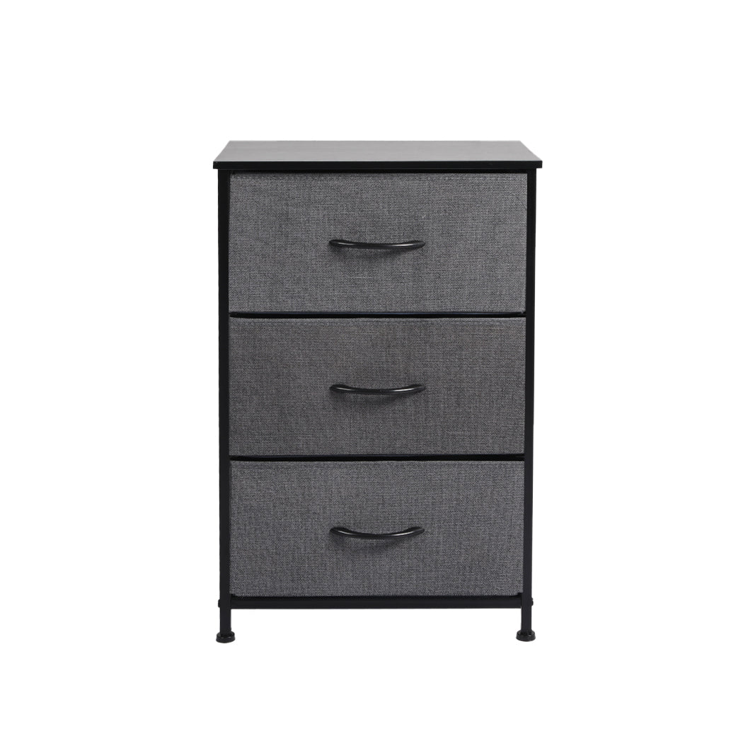 Levede Storage Cabinet Tower Chest Dark Grey-2006733263565099009