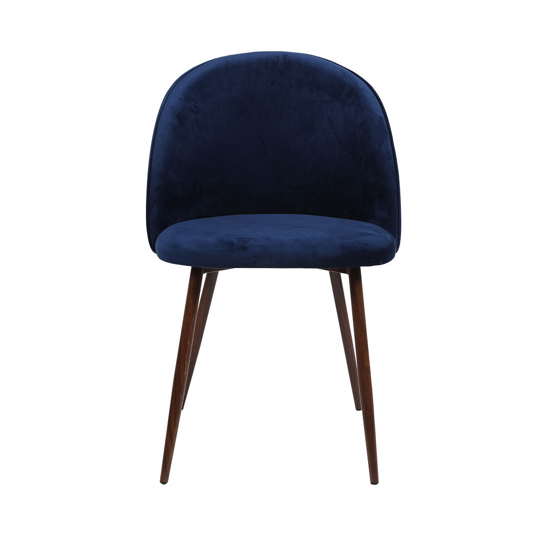 Levede 8x Dining Chairs Seat French Navy-2006732722332110849